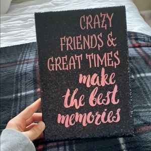 Cute friendship wall decor